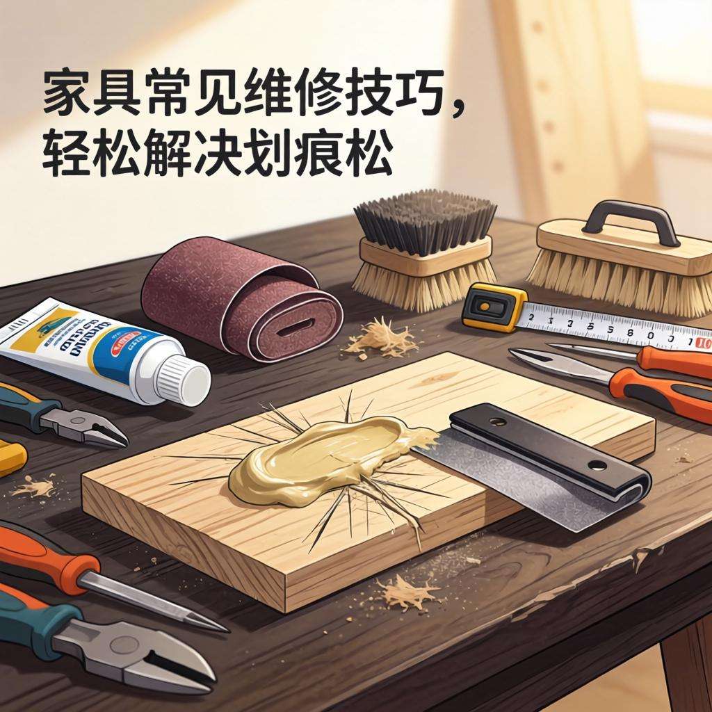 家具常见维修技巧，轻松解决划痕松动和破损问题