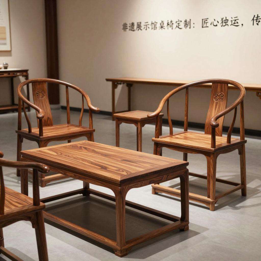 非遗展示馆桌椅定制：匠心独运，传统与现代的交融