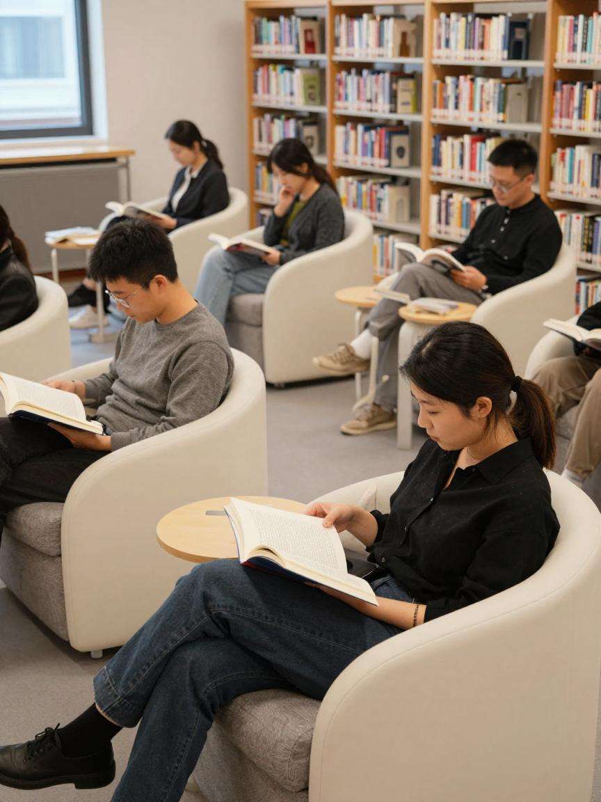 阅读空间升级：定制社区图书馆休闲座椅第一张图