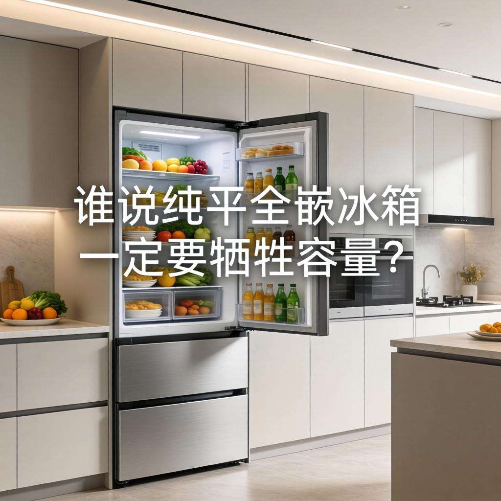 谁说纯平全嵌冰箱一定要牺牲容量？！