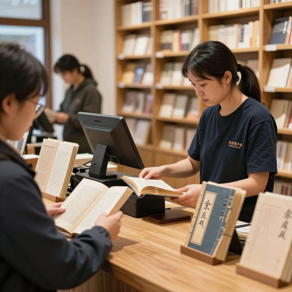 金汇镇特色书店：个性化古籍收银台设计第一张图