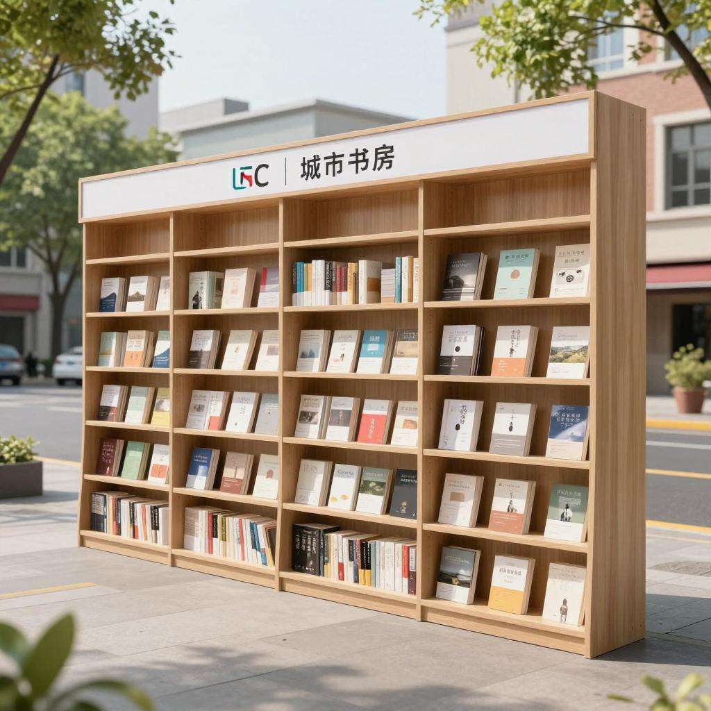 马陆镇专属城市书房：定制展示架设计