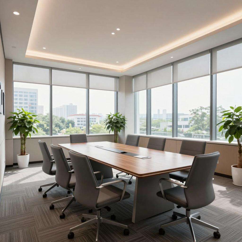 专属打造：张江镇书院会议室长方形会议桌