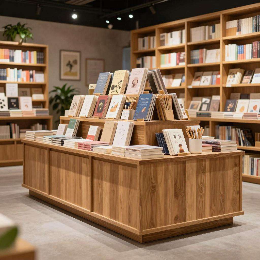 平凉路街道主题书店，专享木制中岛台定制第三张图