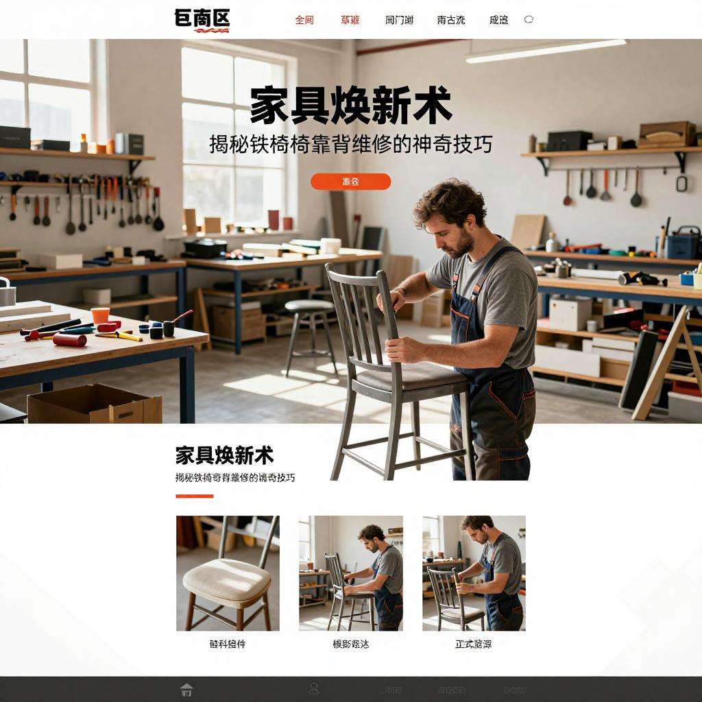 文章家具焕新术：揭秘铁椅子靠背维修的神奇技巧