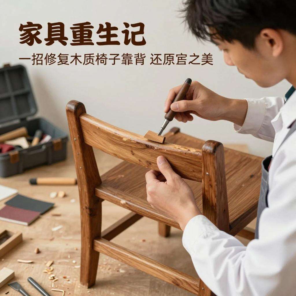 文章家具重生记：一招修复木质椅子靠背，还原家居之美第一张图