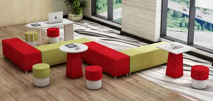 西宁市生态农业企业专属：阅览室休闲长椅定制方案